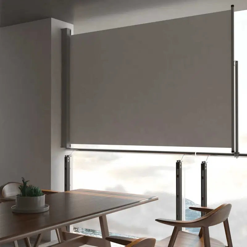 Zijdescherm voor terras en balkon met zon- en windbescherming - Grijs / 160 x 300 cm / 1 - Parasols en zonneschermen
