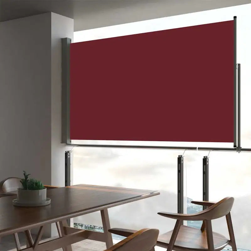 Zijdescherm voor terras en balkon met zon- en windbescherming - Rood / 140 x 300 cm / 1 - Parasols en zonneschermen
