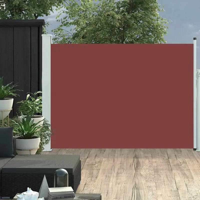 Zijscherm voor privacy en bescherming op terras en balkon - Bruin / 120 x 500 cm / 1 - Parasols en zonneschermen