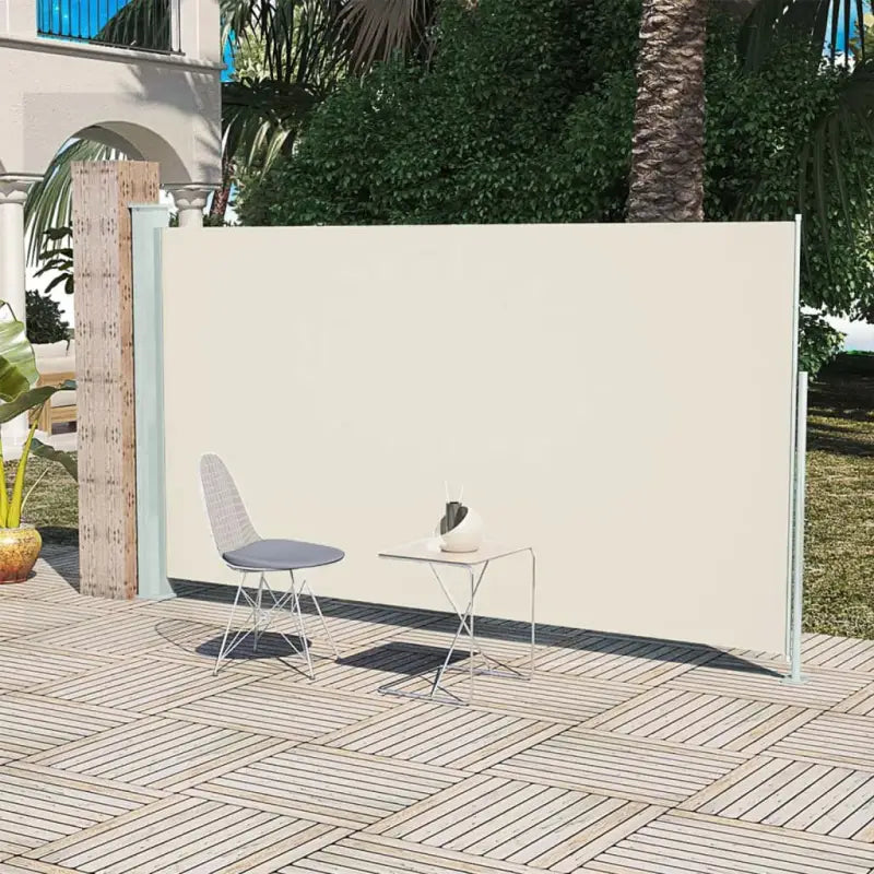 Zijscherm voor privacy en bescherming op terras en balkon - Crème / 160 x 300 cm / 1 - Parasols en zonneschermen