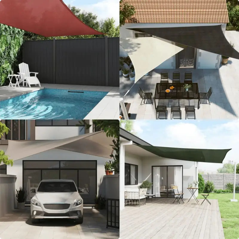 Zonnescherm met roestvrijstalen bevestigingsmiddelen voor tuin en terras - Parasols en zonneschermen