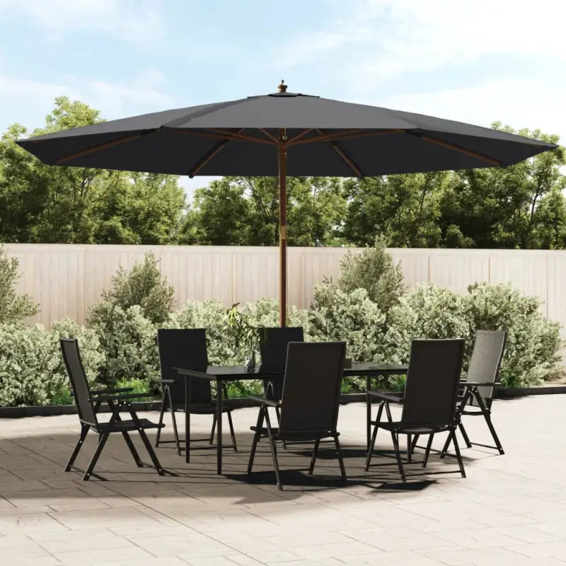 Zonnetapijt zorg ervoor op een vlakke ondergrond met kleine onderdelen - Zwart - Parasols en zonneschermen