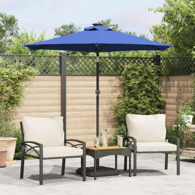 Zorg ervoor dat je parasol je beschermt tegen schadelijke UV-stralen - azuurblauw / 1 - Parasols en zonneschermen