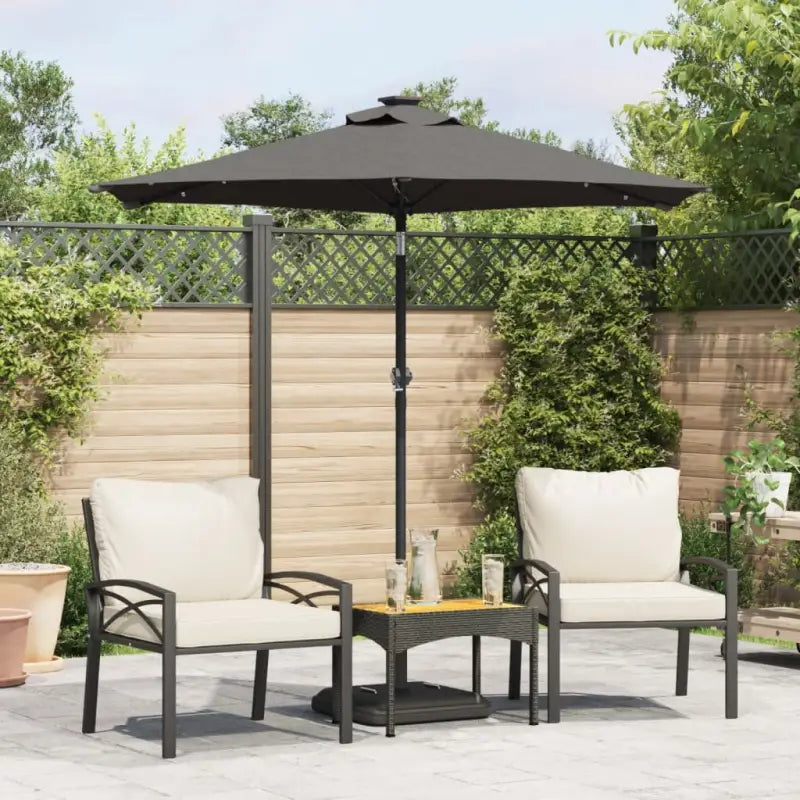 Zorg ervoor dat je parasol je beschermt tegen schadelijke UV-stralen - Antraciet / 1 - Parasols en zonneschermen