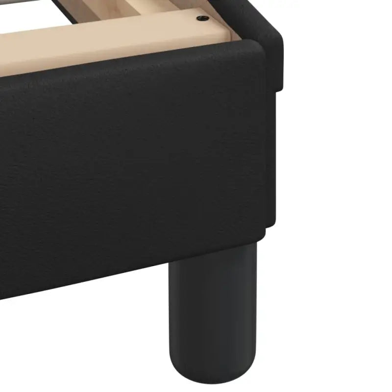 Zwart bedframe met hoofdeinde en multiplex lattenbodem voor comfortabel slapen - Bedden & bedframes