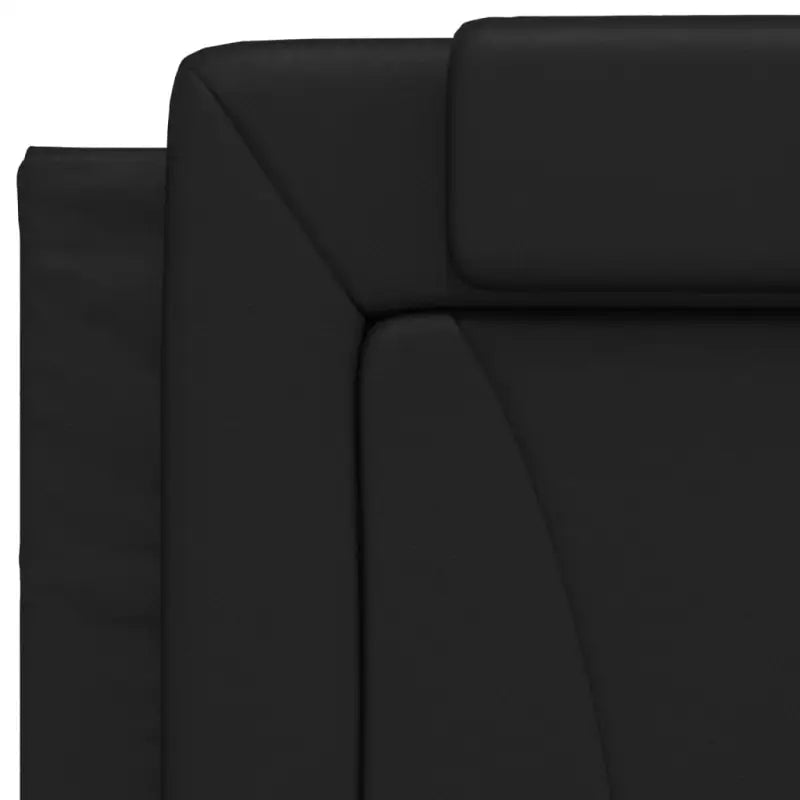 Zwart bedframe met hoofdeinde en multiplex lattenbodem voor comfortabel slapen - Bedden & bedframes
