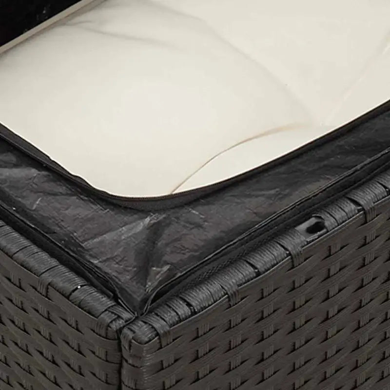 Zwart gepoedercoat stalen tuinset met waterdichte tas voor buitengebruik - Tuinsets