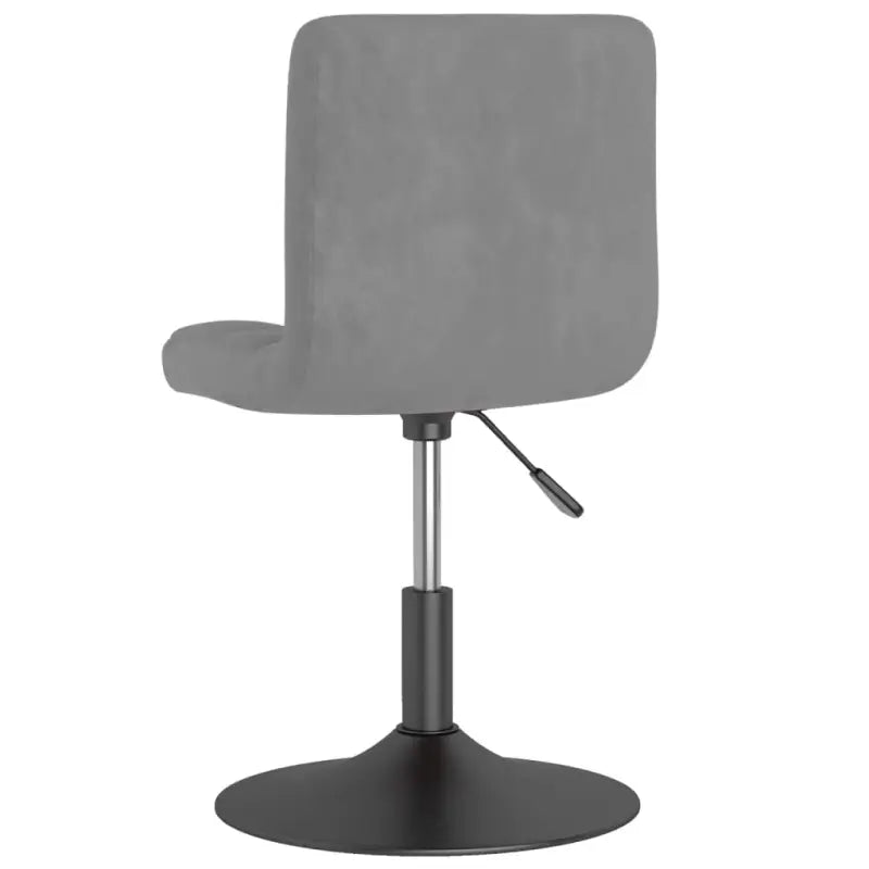 Zwart gepoedercoate draaibare eetkamerstoelen met fluweel bekleding - Eetkamerstoelen