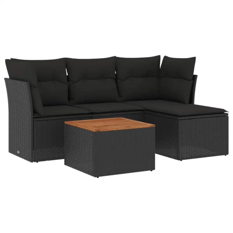 Zwart Loungeplatform met waterdichte tas en gepoedercoat staal - Tuinsets
