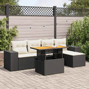 Zwart loungeset met gepoedercoat staal en waterdichte tas voor buiten - Tuinsets