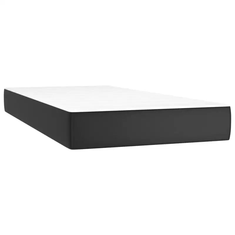 Zwart materiaal bed met LED verlichting en schuim vulling voor rust - Bedden & bedframes