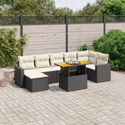 Zwart materiaal loungeset met gepoedercoat staal afmetingen voor buitengebruik - Tuinsets