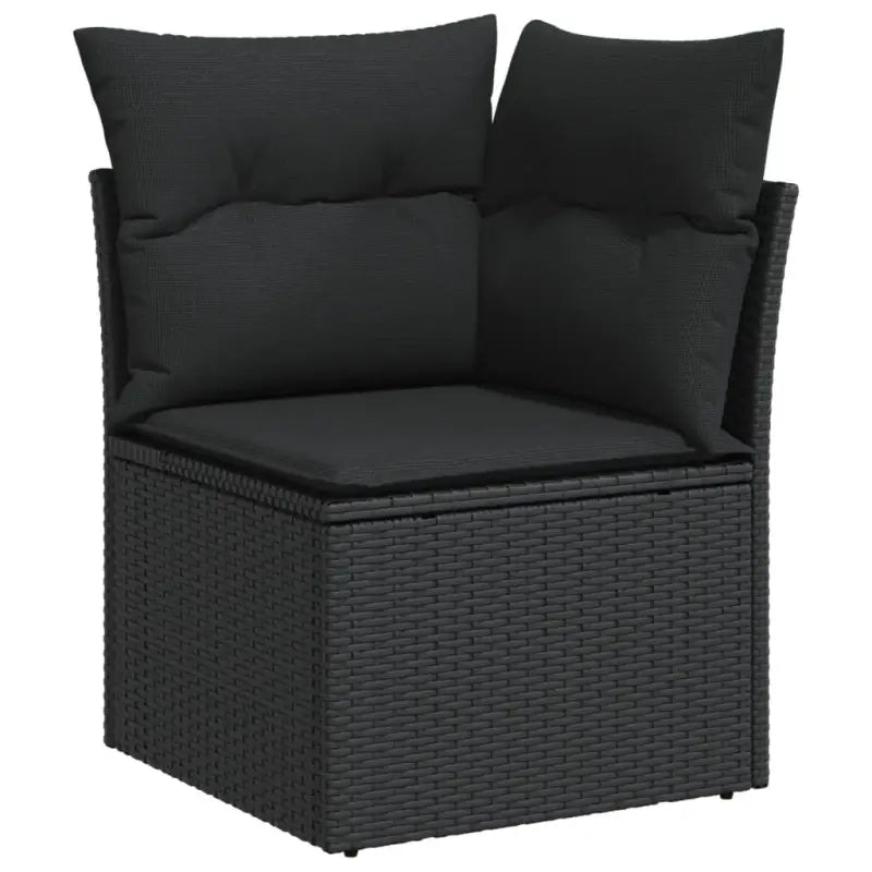 Zwart materiaal Loungeset met gepoedercoat staal en afmetingen - Tuinsets