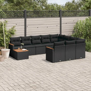 Zwart materiaal loungeset met gepoedercoat staal en waterdichte tas - Tuinsets