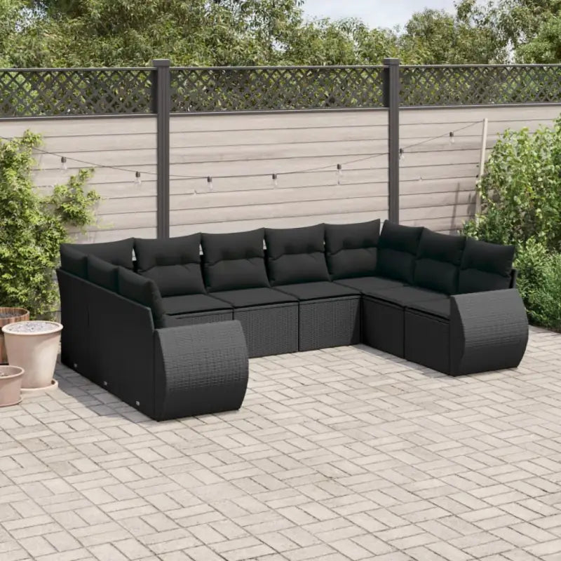 Zwart materiaal loungeset met gepoedercoat staal en waterdichte tas - Zwart / Zonder tafel - Tuinsets
