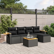 Zwart materiaal loungeset met gepoedercoat staal voor buitenplezier - Tuinsets