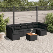 Zwart materiaal loungeset met waterdichte tas en gepoedercoat staal - Tuinsets