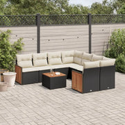Zwart materiaal loungeset met waterdichte tas voor buitenplezier - Tuinsets