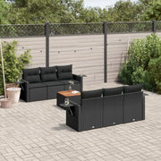 Zwart materiaal loungeset van gepoedercoat staal met perfecte afmetingen - Tuinsets