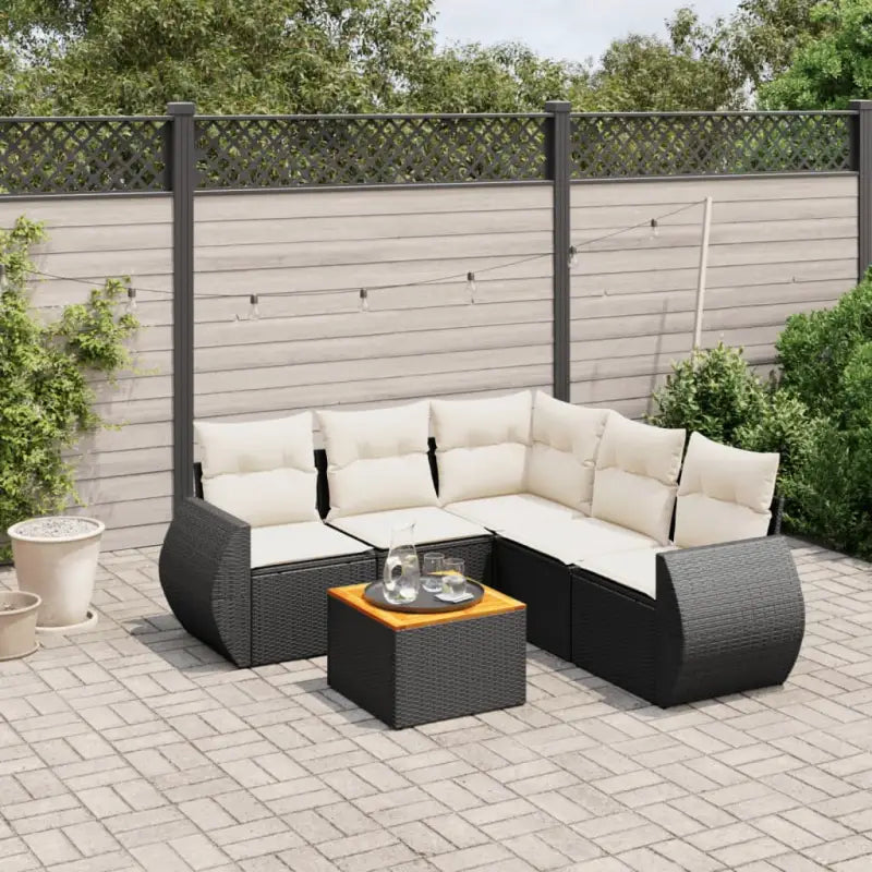 Zwart materiaal loungeset van gepoedercoat staal voor buiten comfort - Tuinsets