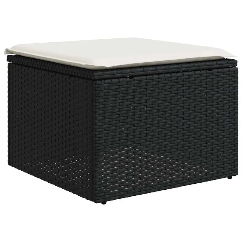 Zwart materiaal loungeset van gepoedercoat staal voor buitenplezier - Tuinsets