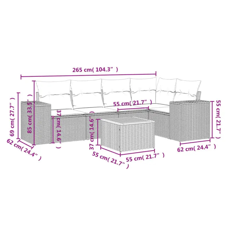 Zwart materiaal loungeset van gepoedercoat staal voor jouw tuin of terras - Tuinsets