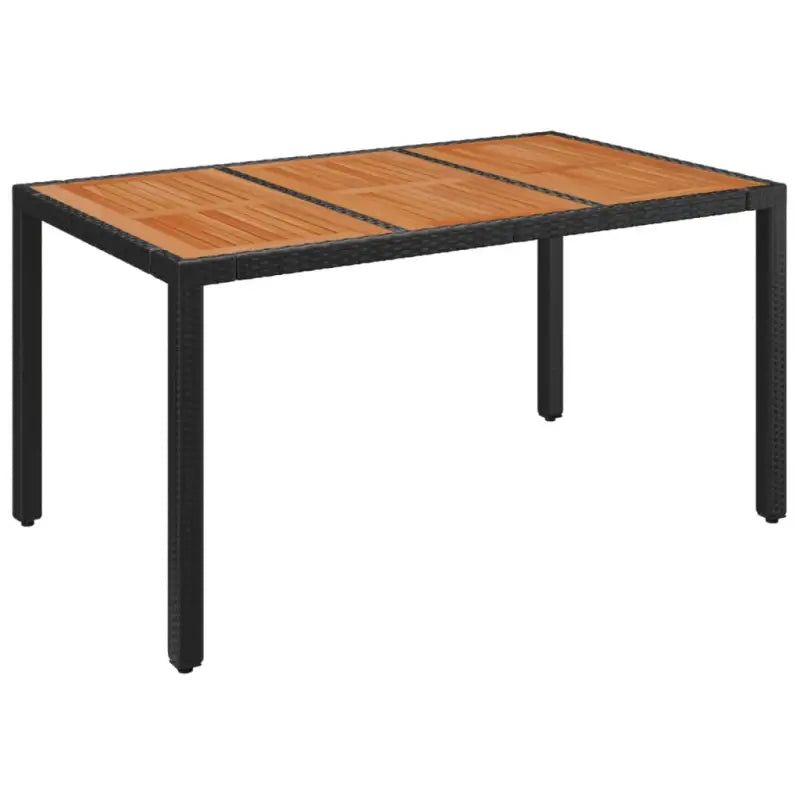 Zwart materiaal poly rattan tuinset voor een comfortabele zitervaring - Tuinsets