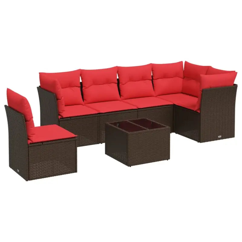 Zwart materiaal tuinbank van gepoedercoat staal met poly rattan afmetingen - Tuinsets