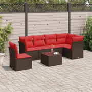 Zwart materiaal tuinbank van gepoedercoat staal met poly rattan afmetingen - Tuinsets
