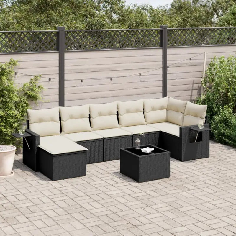 Zwart materiaal tuinset met gepoedercoat staal en perfecte afmetingen - Tuinsets