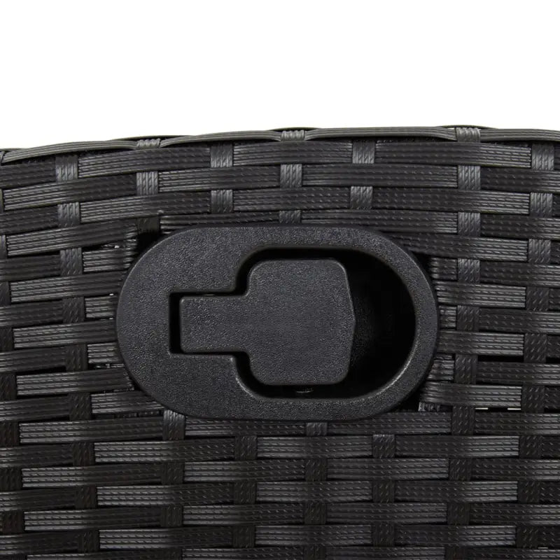 Zwart materiaal tuinset met poly rattan voor gemakkelijk schoon en duurzaam gebruik - Tuinsets