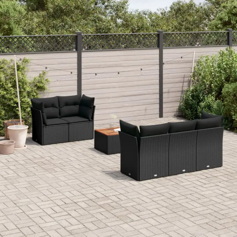 Zwart materiaal tuinset met waterdichte tas en gepoedercoat staal - Zwart - Tuinsets