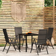 Zwart materiaal tuinset voor een stijlvolle buitenruimte - Tuinsets