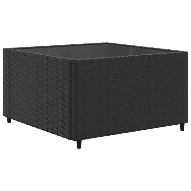 Zwart materialen loungeset met gepoedercoat staal en comfortabele afmetingen - Tuinsets