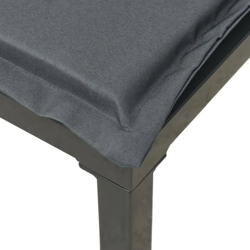 Zwart tuinset met gepoedercoat staal en stijlvolle afmetingen - Tuinsets