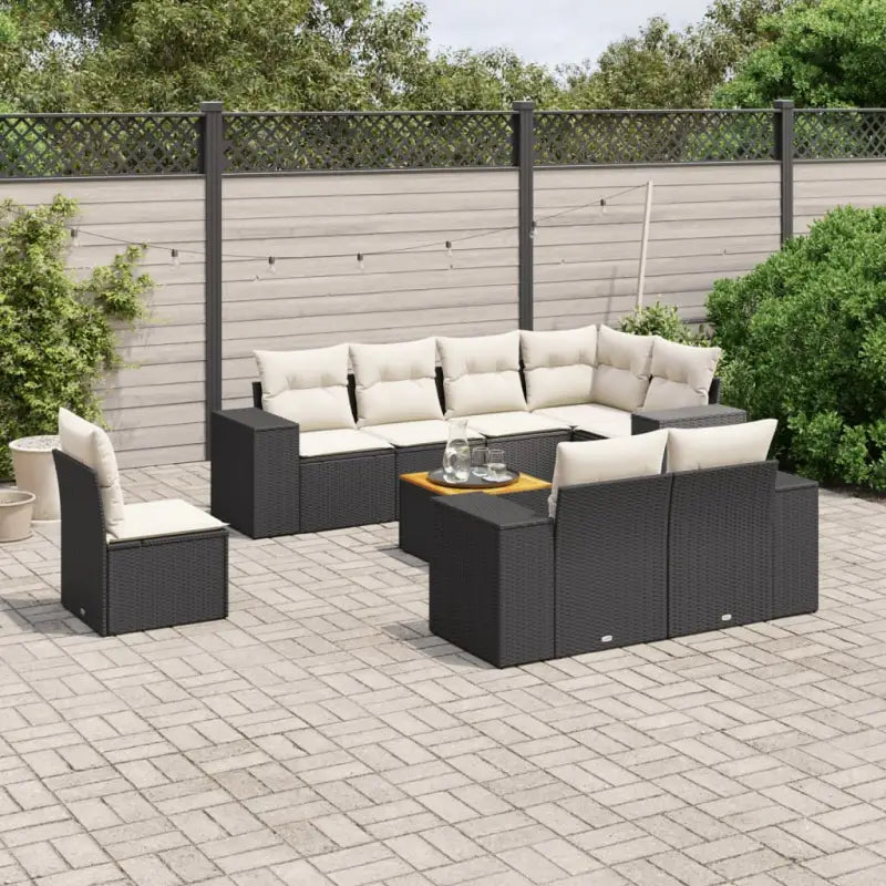 Zwart tuinset met waterdichte tas en gepoedercoat staal voor buiten - Tuinsets