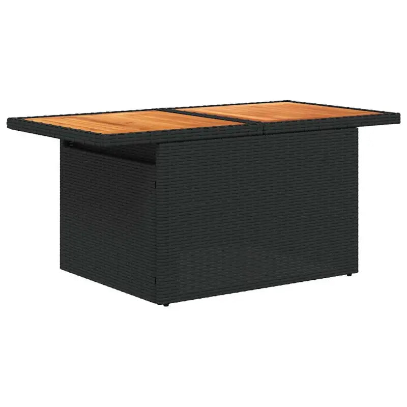 Zwarte loungeset met gepoedercoat staal en waterdichte tas voor buiten - Tuinsets