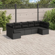 Zwarte loungeset met gepoedercoat staal en waterdichte tas voor buitenplezier - Tuinsets
