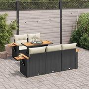 Zwarte loungeset met gepoedercoat staal en waterdichte tas voor buiten - Tuinsets