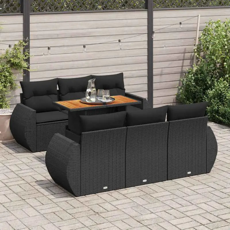 Zwarte loungeset met gepoedercoat staal en waterdichte tas voor buitenbeleving - Tuinsets