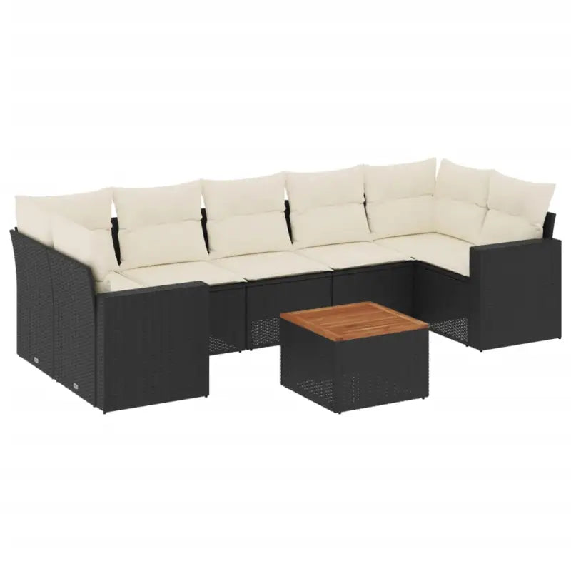 Zwarte loungeset met gepoedercoat staal en waterdichte tas voor buiten - Tuinsets