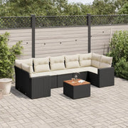 Zwarte loungeset met gepoedercoat staal en waterdichte tas voor buiten - Tuinsets