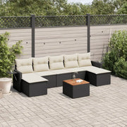 Zwarte loungeset met waterdichte tas en gepoedercoat staal - Tuinsets
