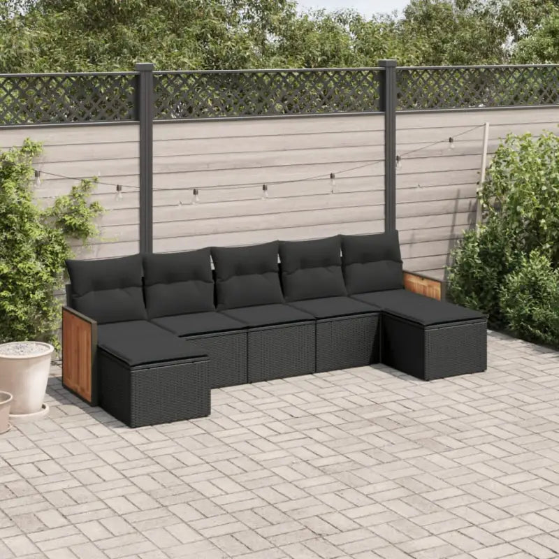 Zwarte loungeset van gepoedercoat staal voor in je tuin of terras - Zwart / Zonder tafel - Tuinsets