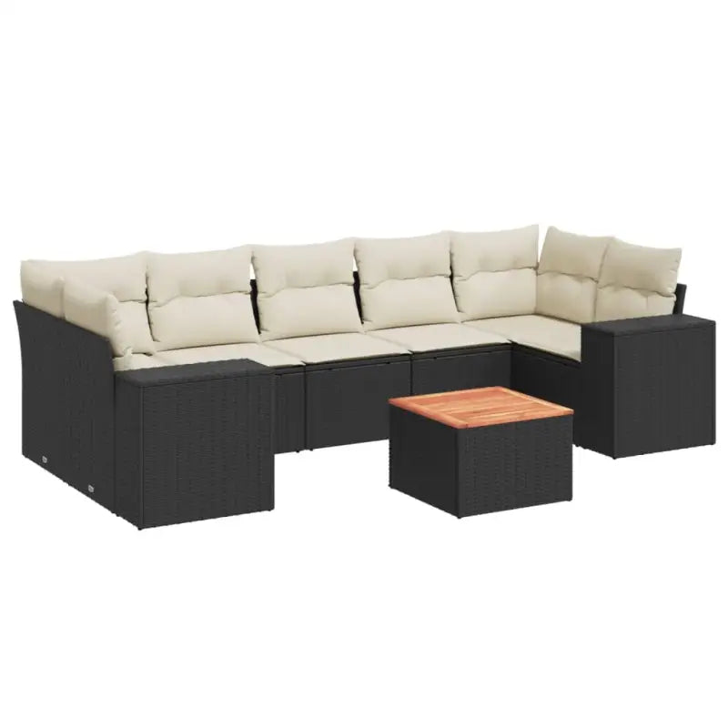 Zwarte loungeset van gepoedercoat staal voor jouw tuin of terras - Tuinsets