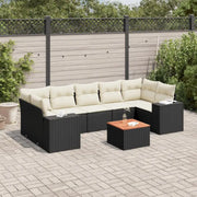 Zwarte loungeset van gepoedercoat staal voor jouw tuin of terras - Tuinsets