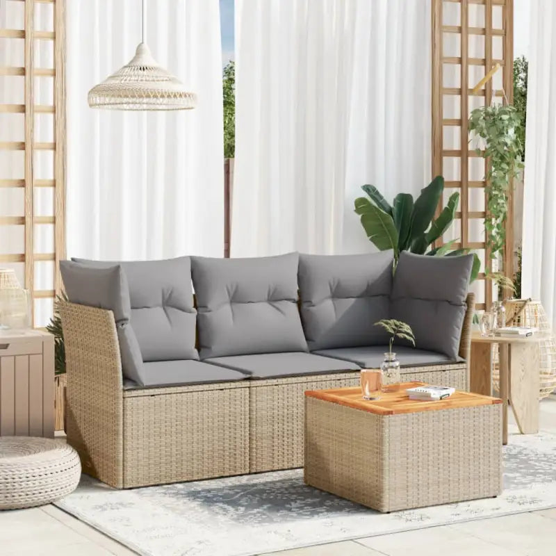 Zwarte loungestoel met waterdichte tas en gepoedercoat staal voor in de tuin - beige en lichtgrijs - Tuinsets
