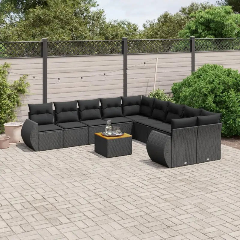 Zwarte loungestoel van gepoedercoat staal met ruime afmetingen - Tuinsets
