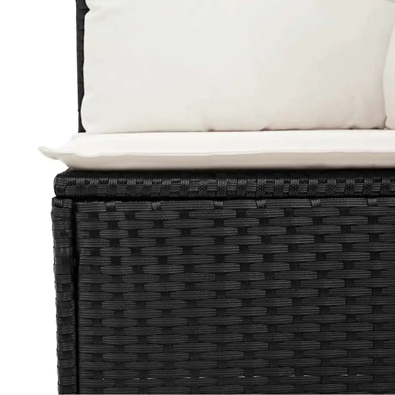 Zwarte tuin loungeset met gepoedercoat staal en waterdichte tas - Tuinsets