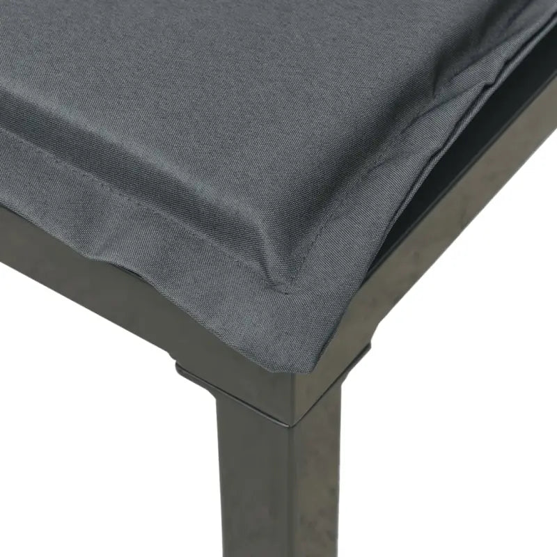 Zwarte tuin loungeset met gepoedercoat staal en weerbestendig PE-rattan - Tuinsets